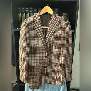 SUITSUPPLY Havana Sportscoat 34R - Alpaca Wool Houndstooth - Multicolored